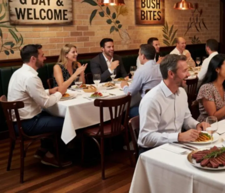 Private birthday celebration in The Lucky Ladle's copper-dappled bistro dining room